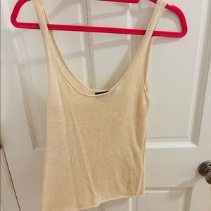 Tan Knit Tank